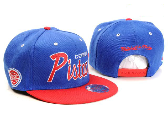 NBA Detroit Pistons M&N Snapback Hat NU03
